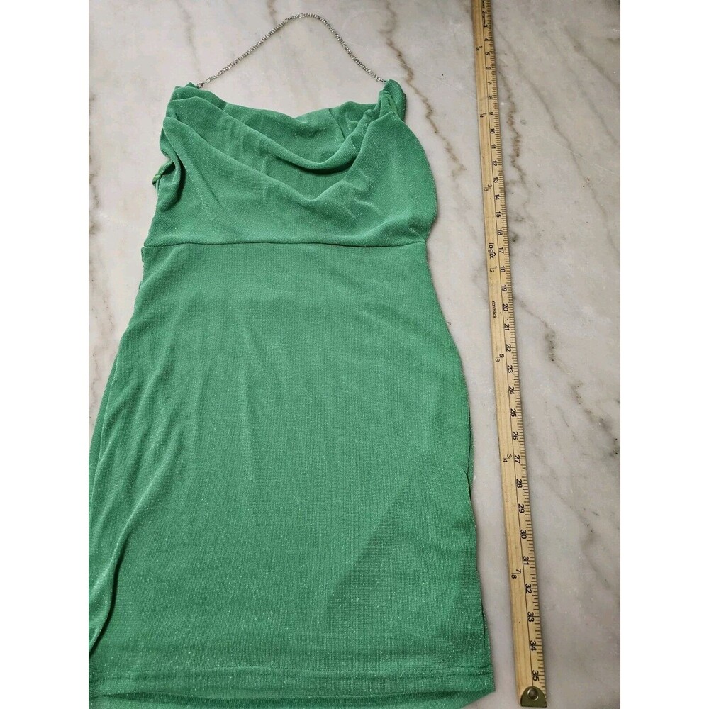 Shein Dress L Green Sleeveless Work/Party Dress